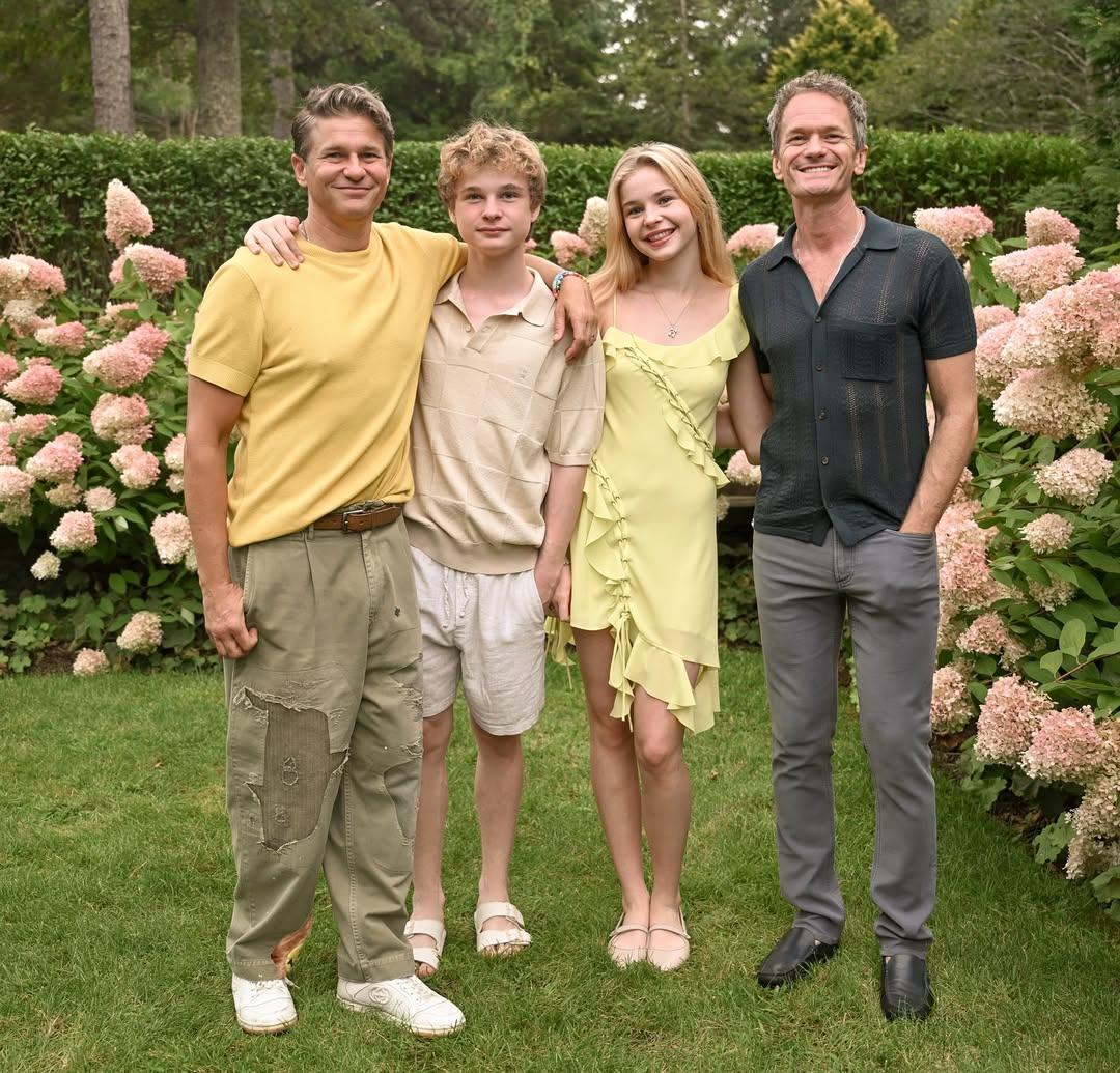 Neil Patrick Harris and David Burtka with their twins, Harper and Gideon
