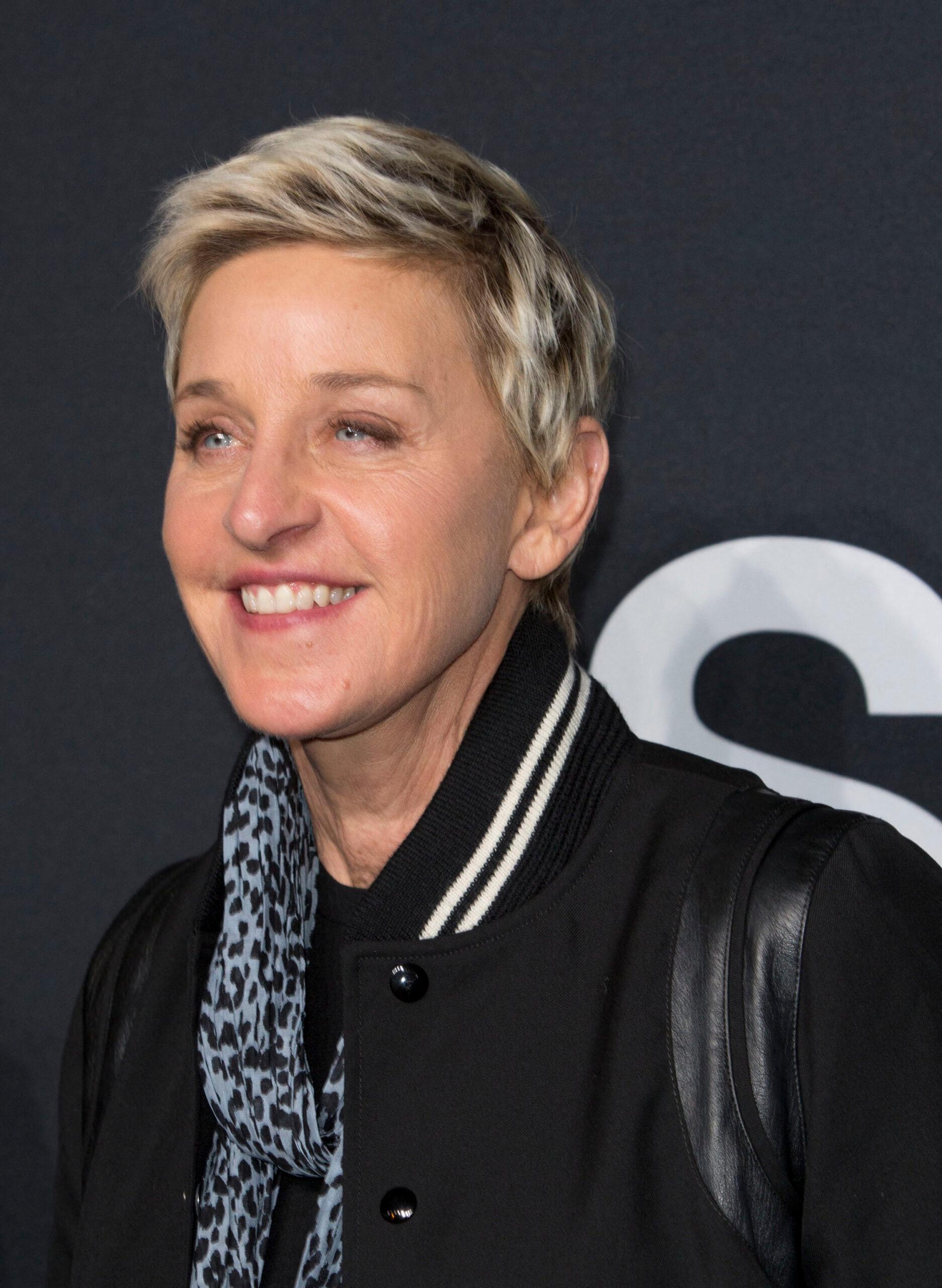 Ellen DeGeneres smiling