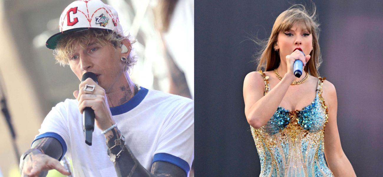 MGK (left) Taylor Swift (right)