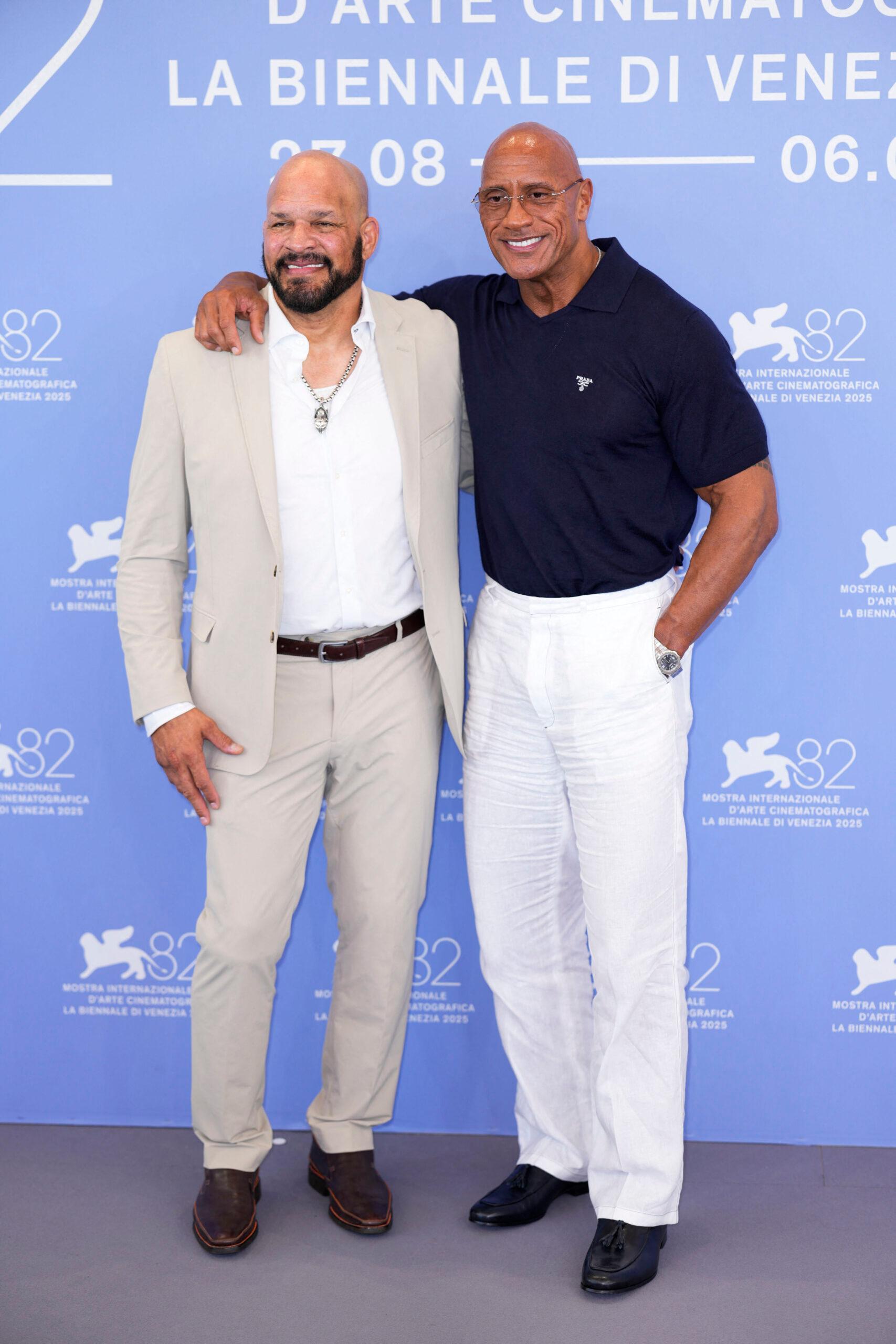 Dwayne Johnson in "Shatter" Photocall - 82 Festival in the International Film Venice