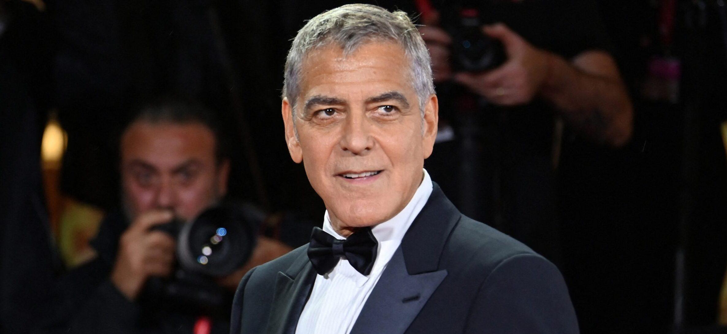 George Clooney and Amal Alamuddin on the red carpet at the 2025 Venice International Film Festival