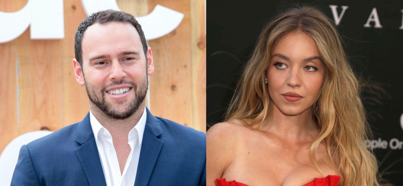 Scooter Braun, Sydney Sweeney photo collage