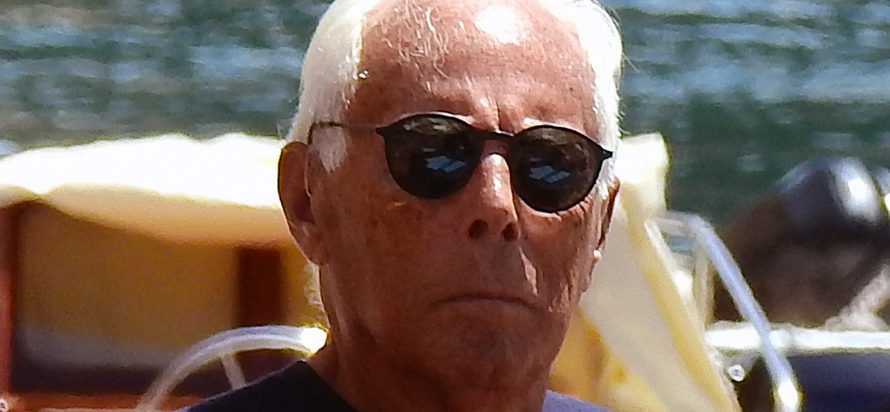 Giorgio Armani spotted in Portofino