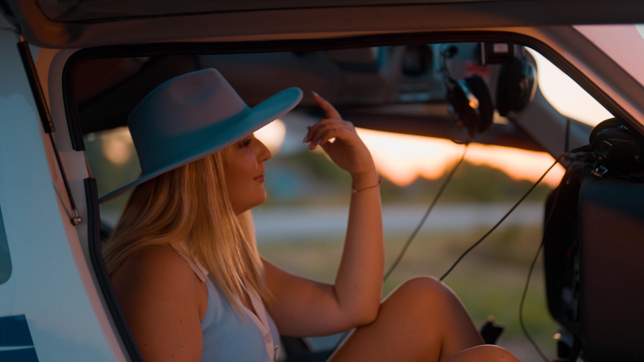 Barbara Nadas in truck