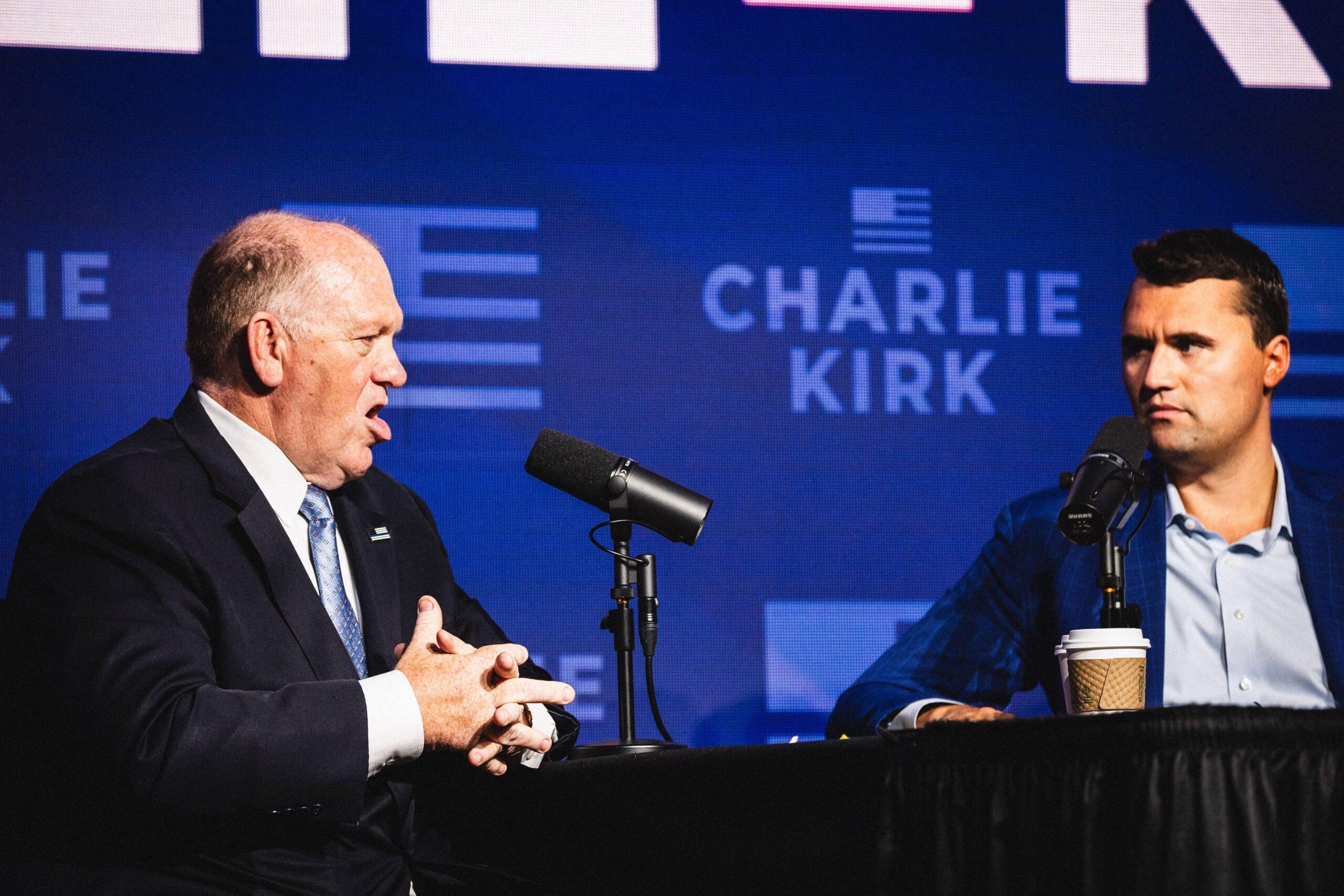 Charlie Kirk and Tom Human