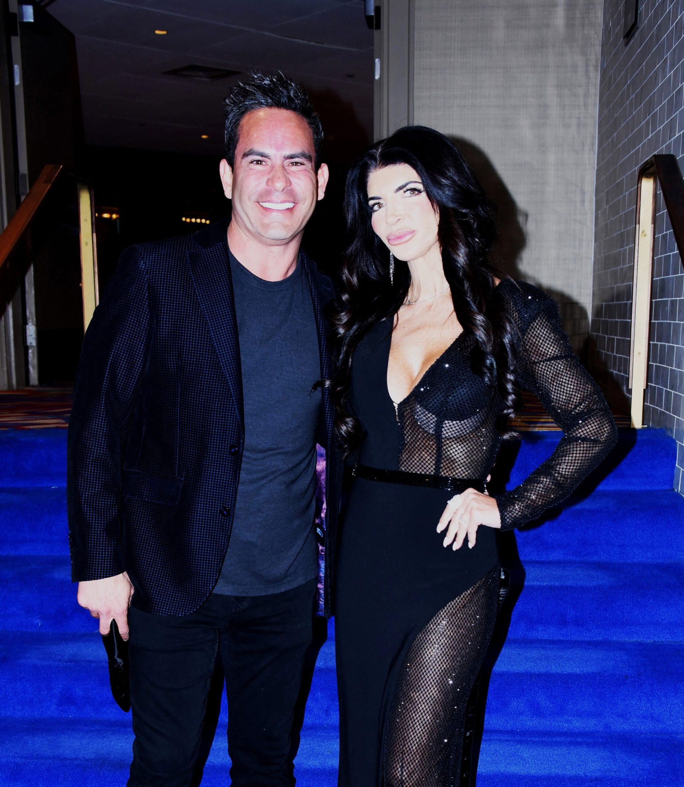 Luis Ruelas and Teresa Giudice at The Real Housewives Live at Hard Rock Casino Atlantic City