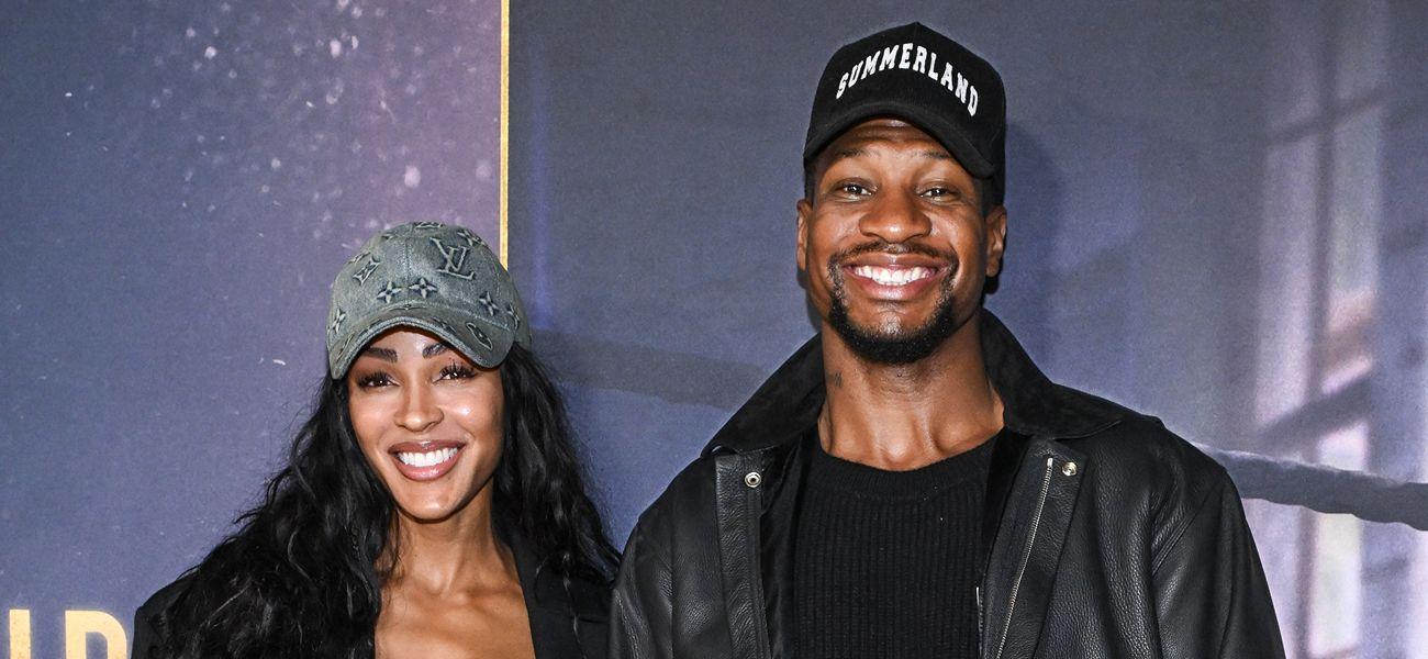 Meagan Good and Jonathan Majors