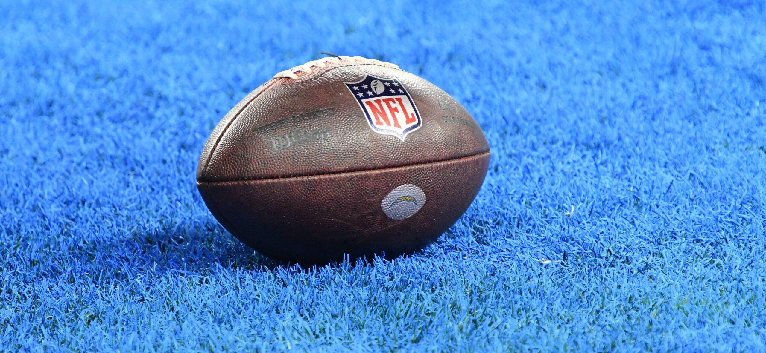 NFL football on field