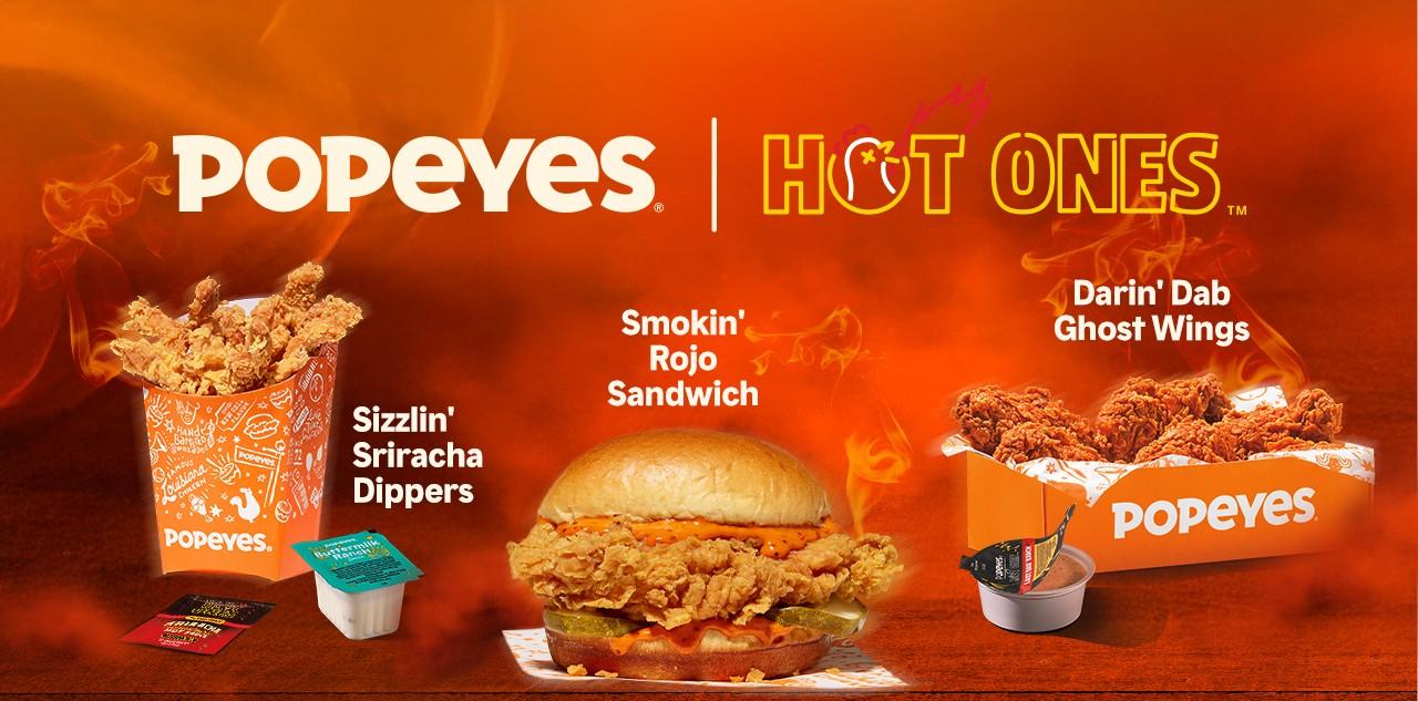 Popeyes x Hot Ones promo poster