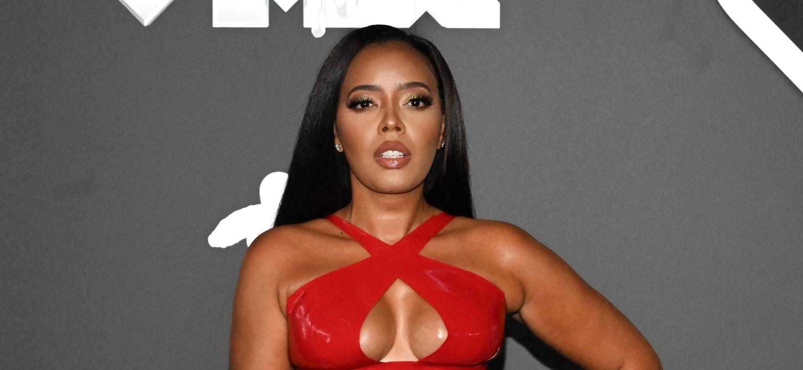 Angela Simmons on red carpet