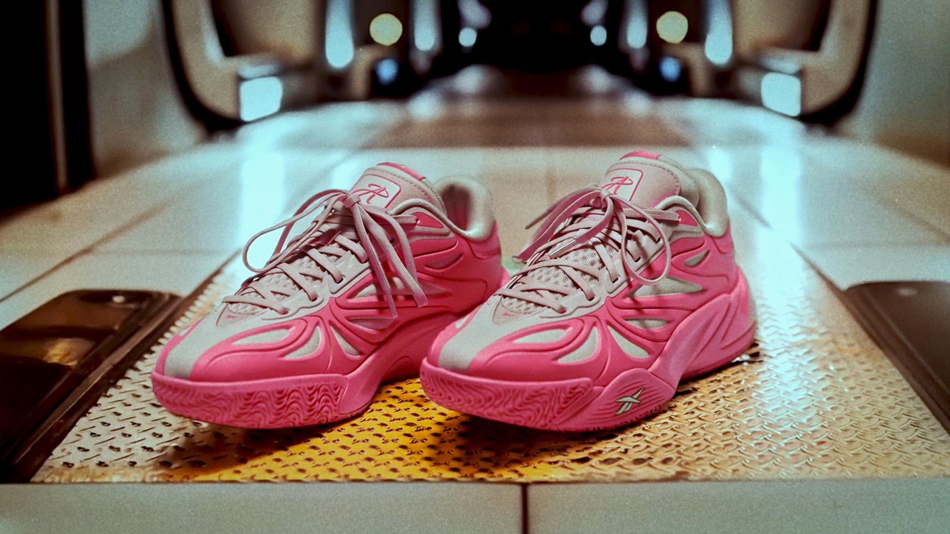 The 'Angel Reese 1' in the new Reebok ad. 