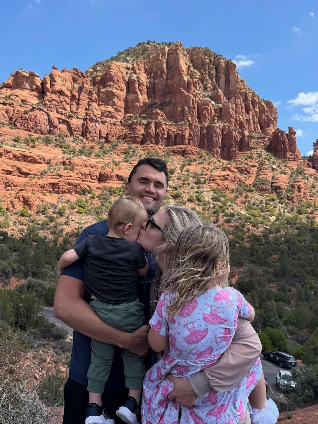 Charlie Kirk and his family