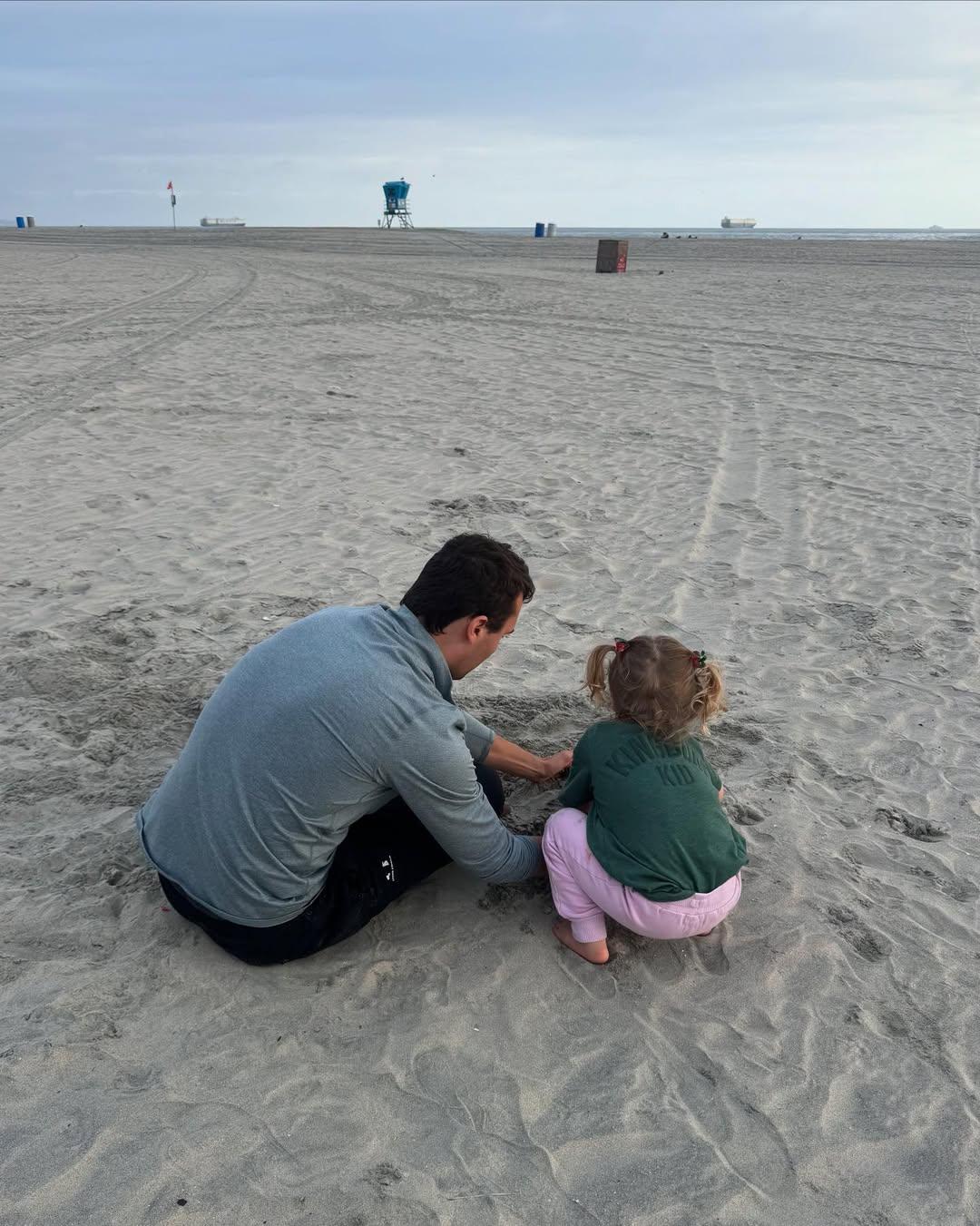 Charlie Kirk and his daughter