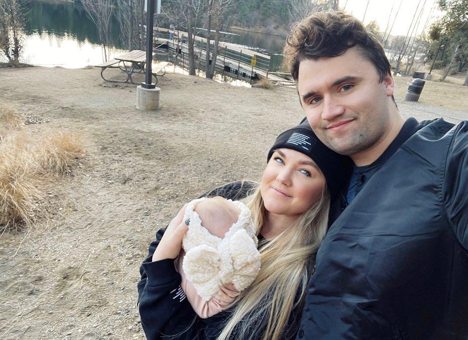 Charlie Kirk, Erika Kirk, and daughter