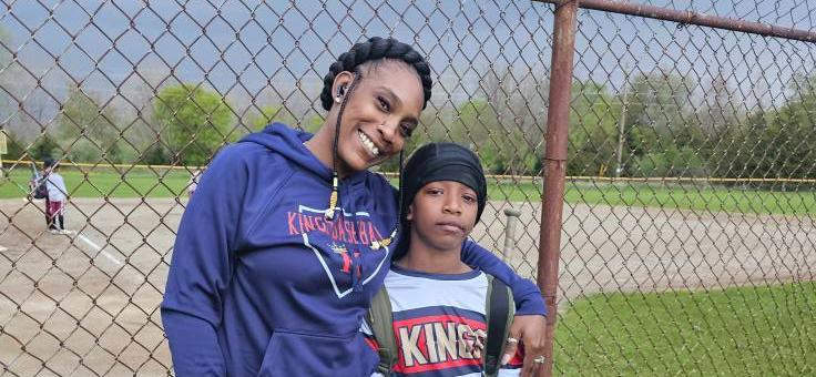 Savitra McClurkin and her son