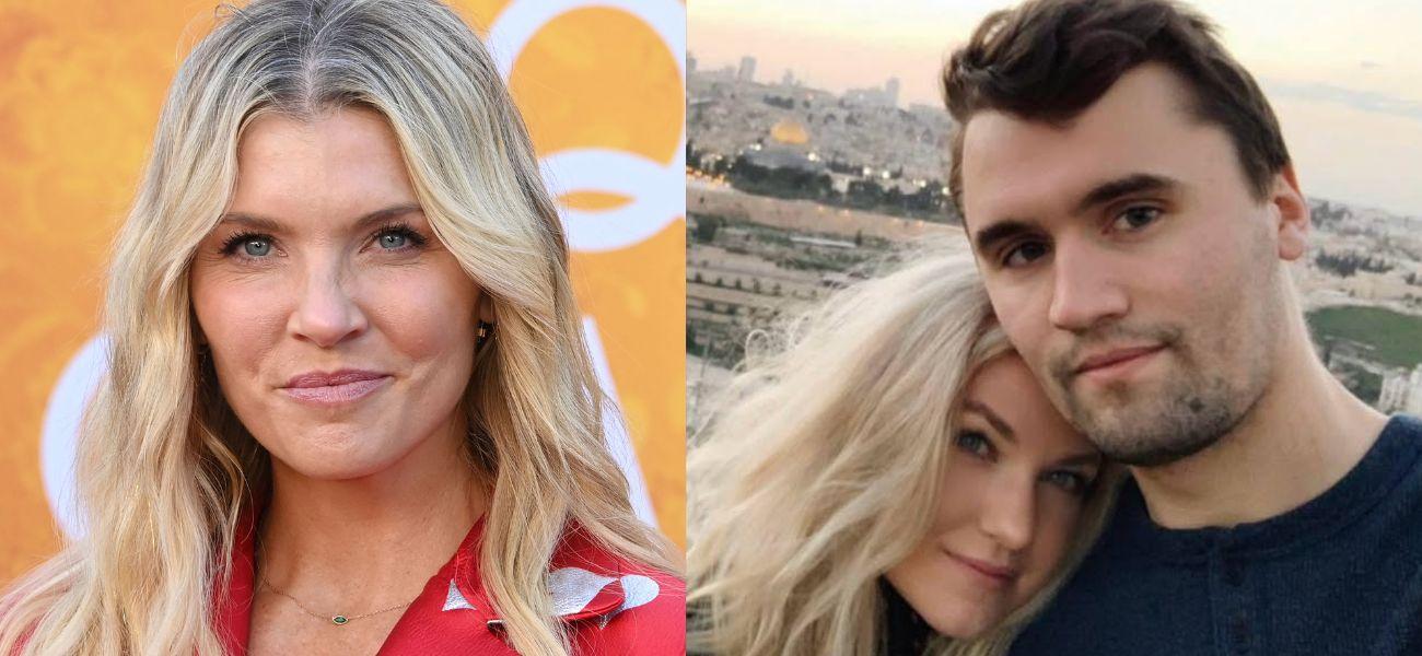 Amanda Kloots (left) Erika and Charlie Kirk