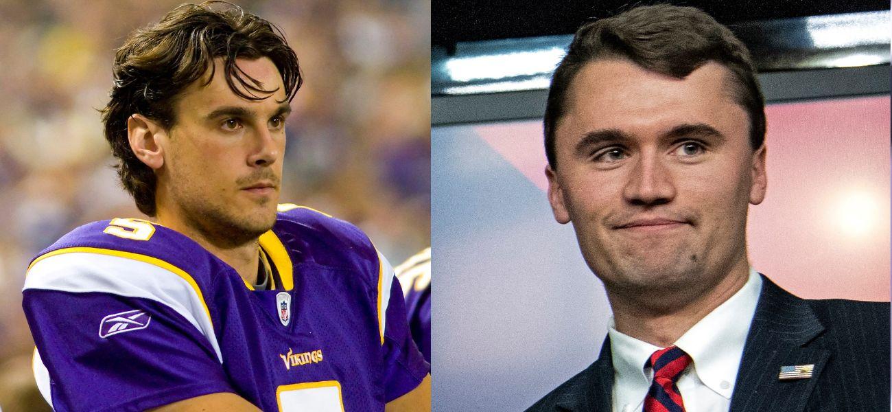 Chris Kluwe (left) Charlie Kirk (right)