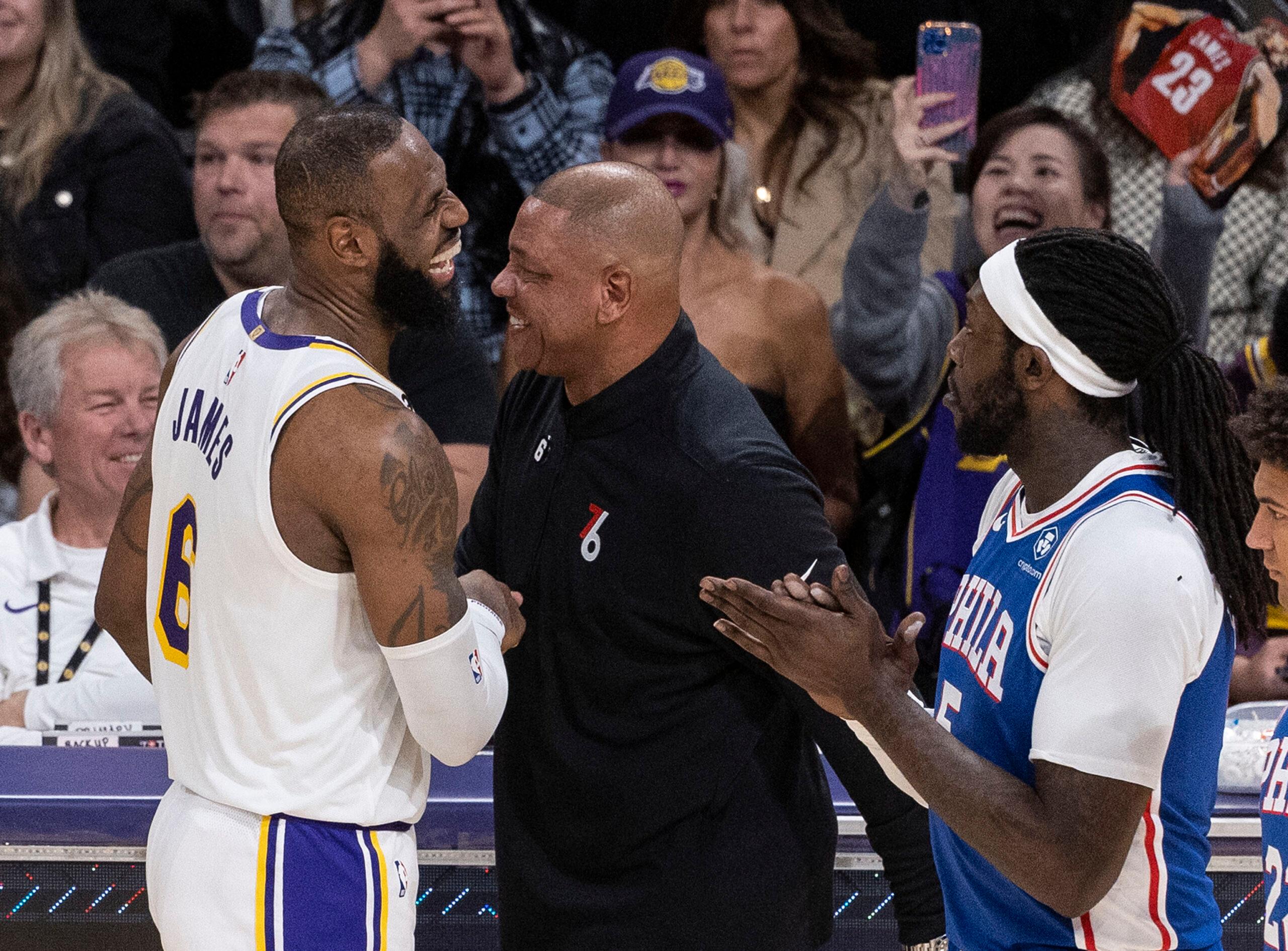 Doc Rivers at Lakers vs. 76ers