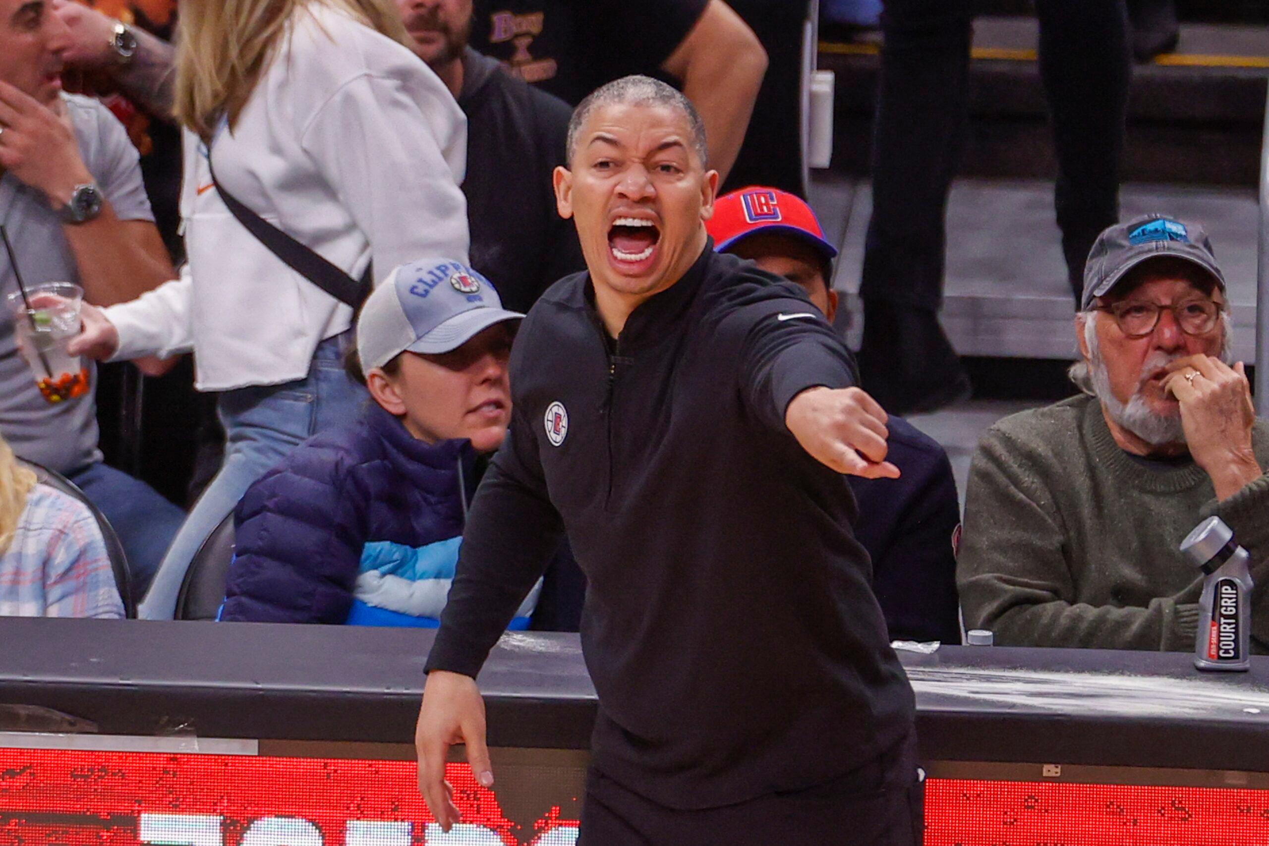 Tyronn Lue at NBA 2023: Clippers 125:118 Lakers