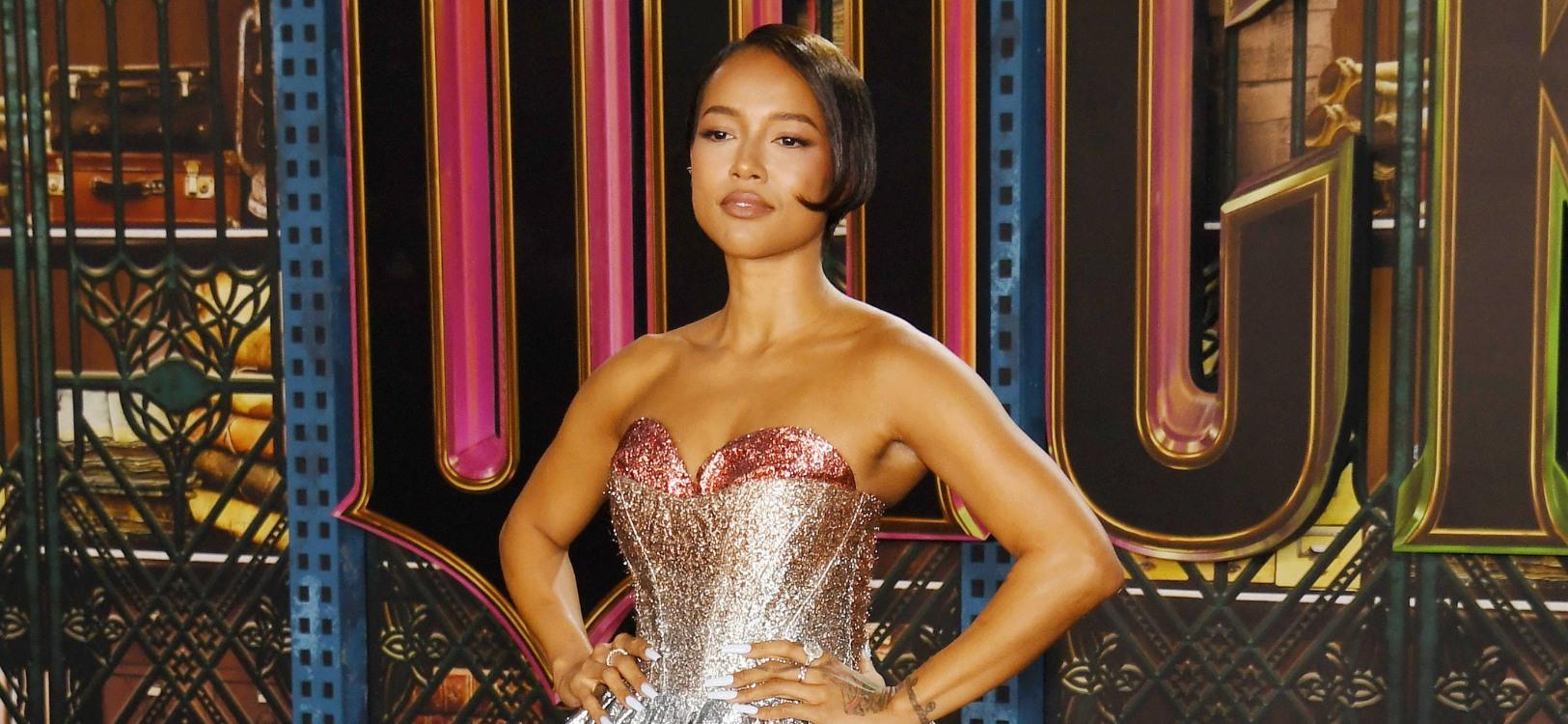 Karrueche Tran on red carpet