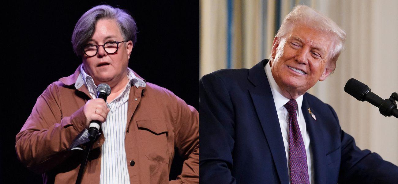 Rosie O'Donnell (left) Donald Trump (right)