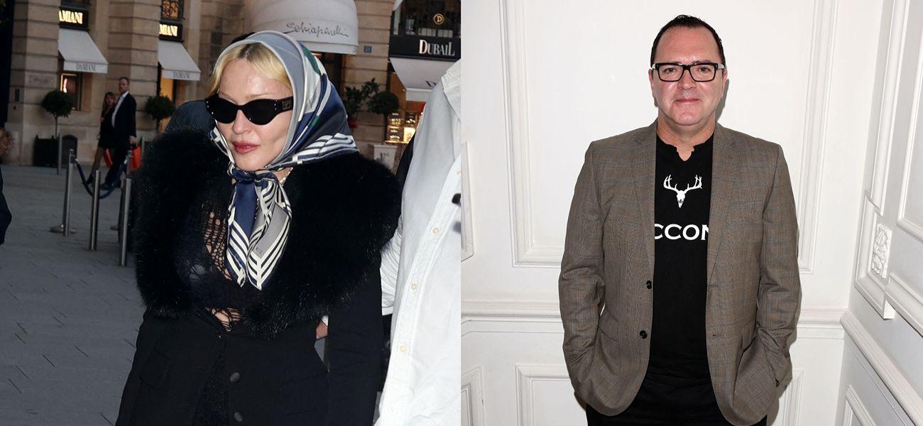 A photo collage of Madonna and her late brother Christopher Ciccone