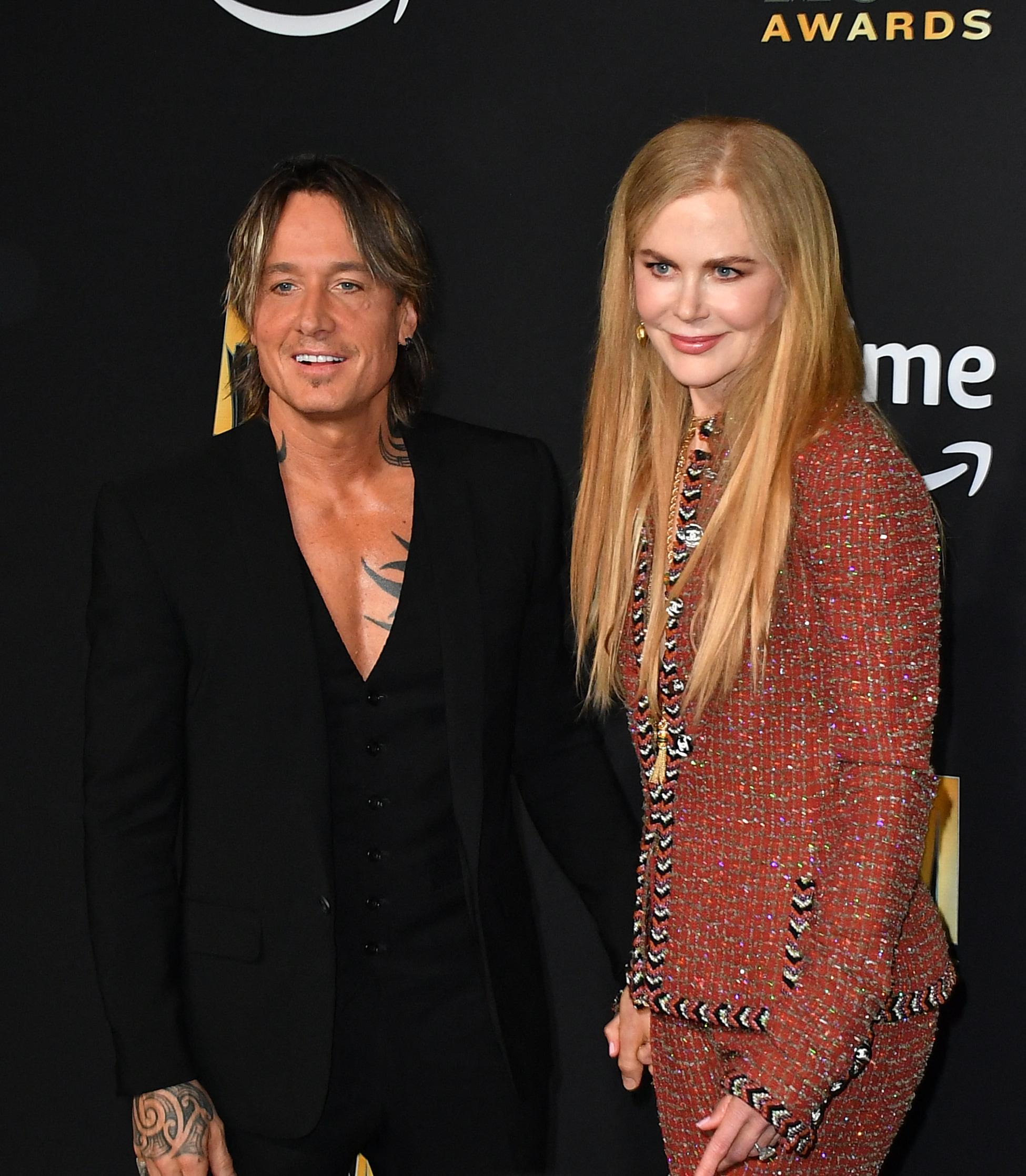 58 번째 연례 음악 아카데미에서 Keith Urban과 Nicole Kidman