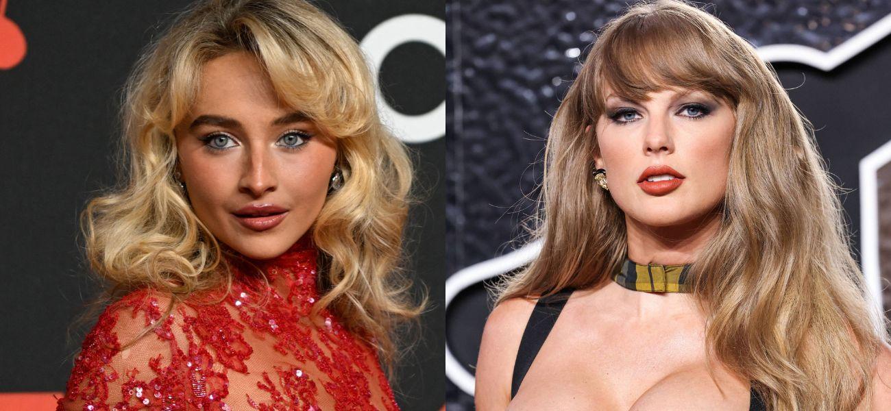 Sabrina Carpenter (left) Taylor Swift (right)