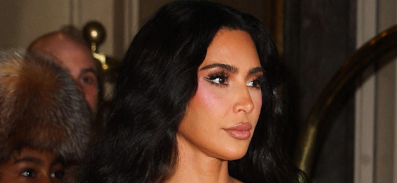 Kim Kardashian walking outside