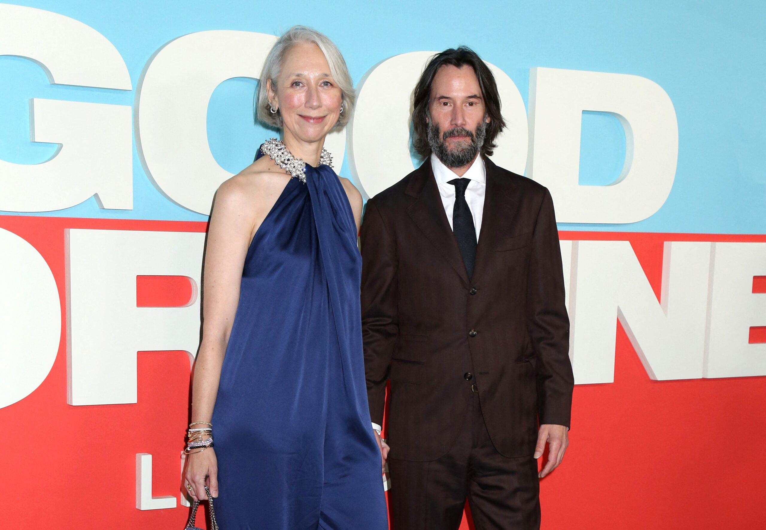 Alexandra Grant and Keanu Reeves attend Lionsgate's New York screening of