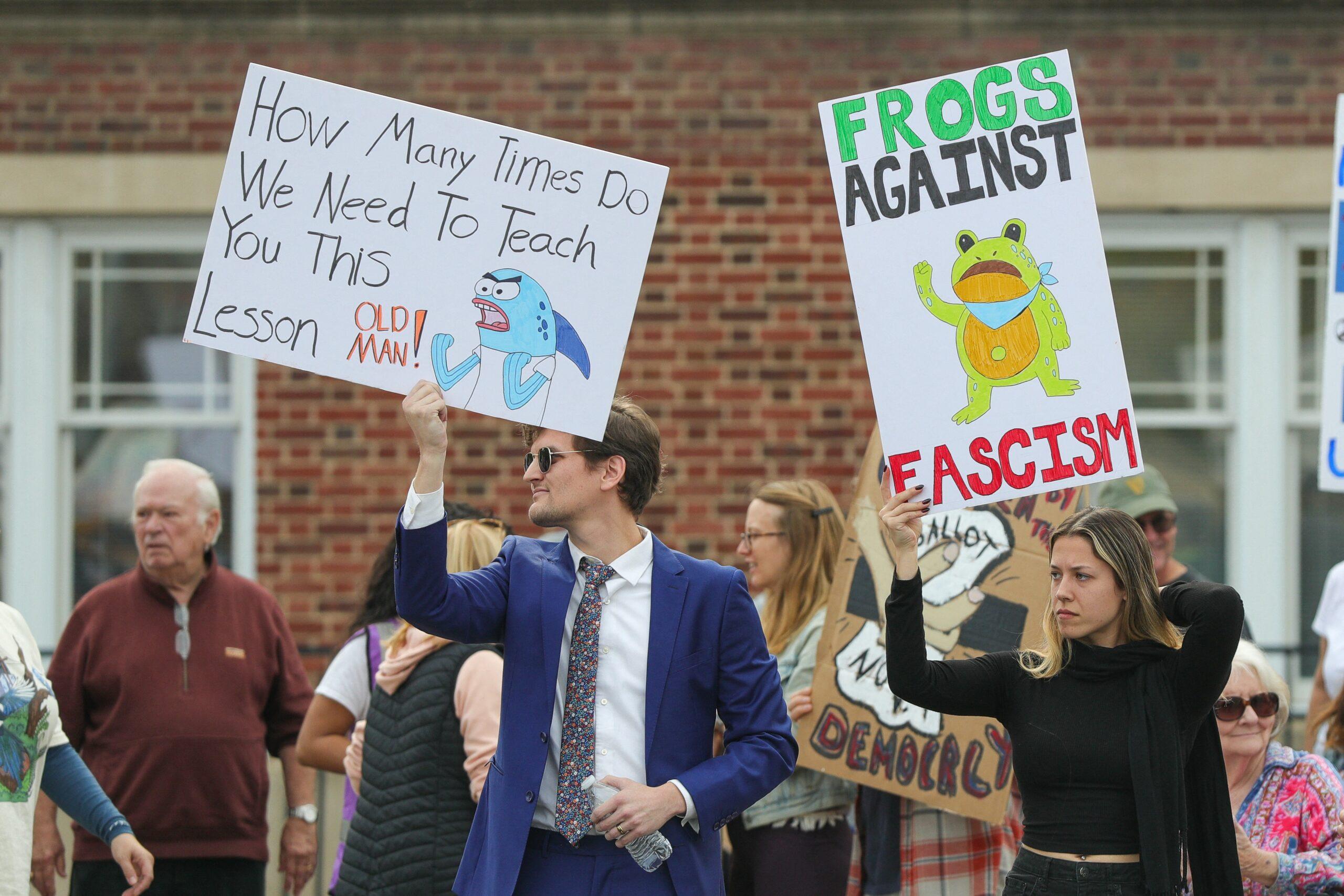 No Kings Protest In Williamsport, PA, USA