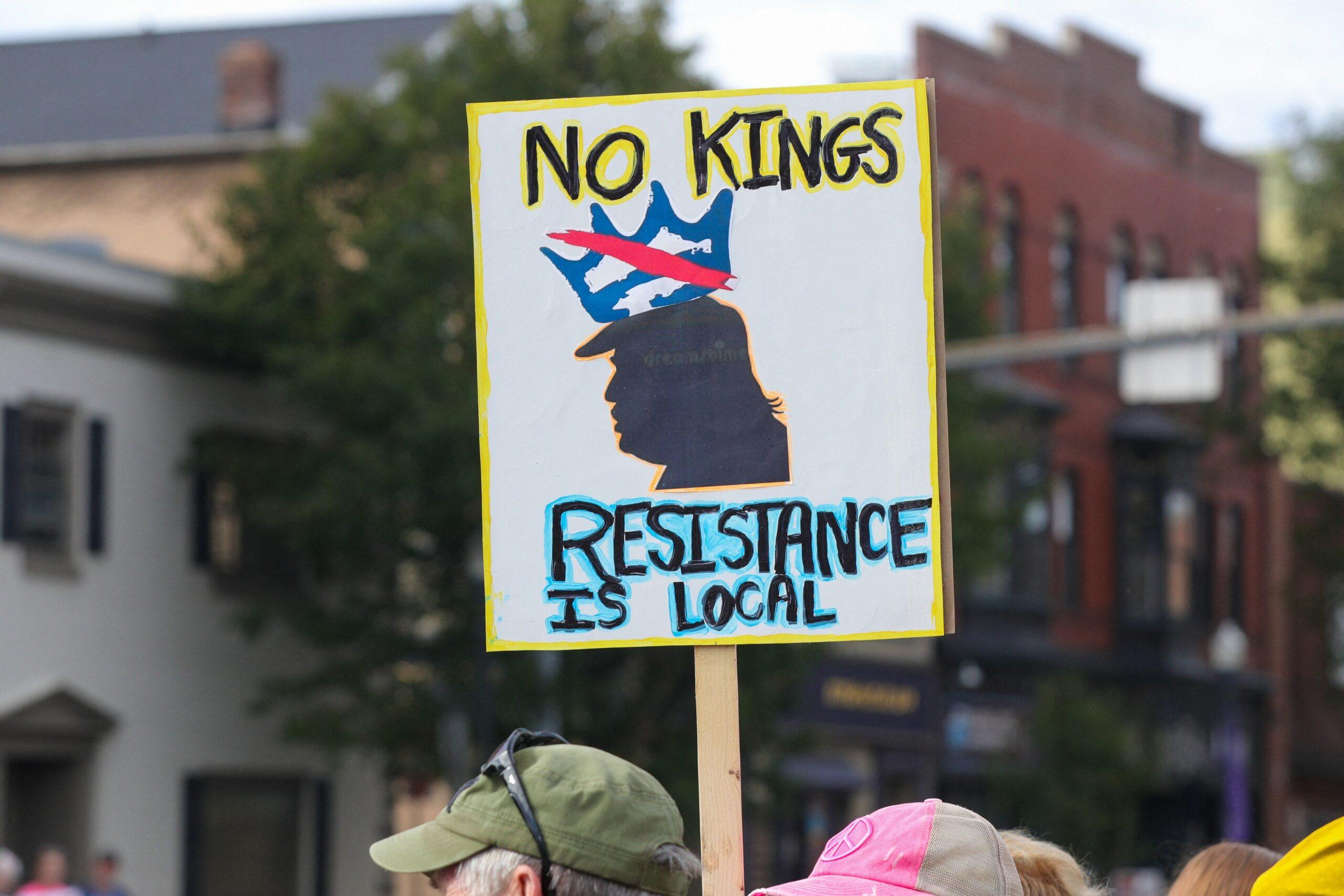 No Kings Protest In Williamsport, PA, USA
