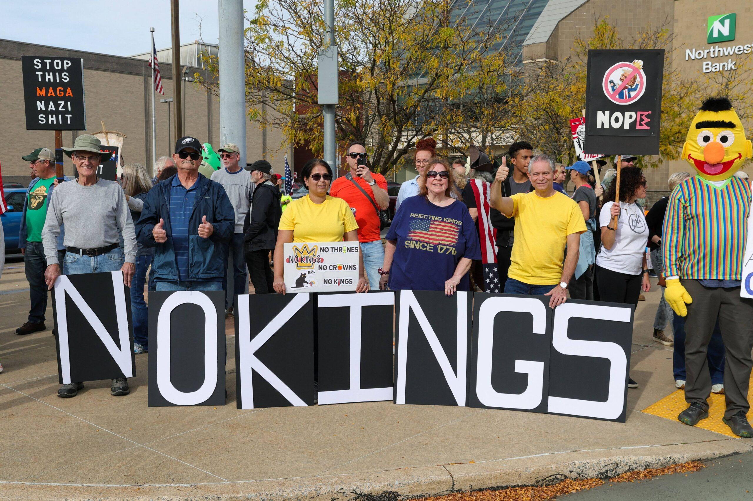 No Kings Protest In Williamsport, PA, USA