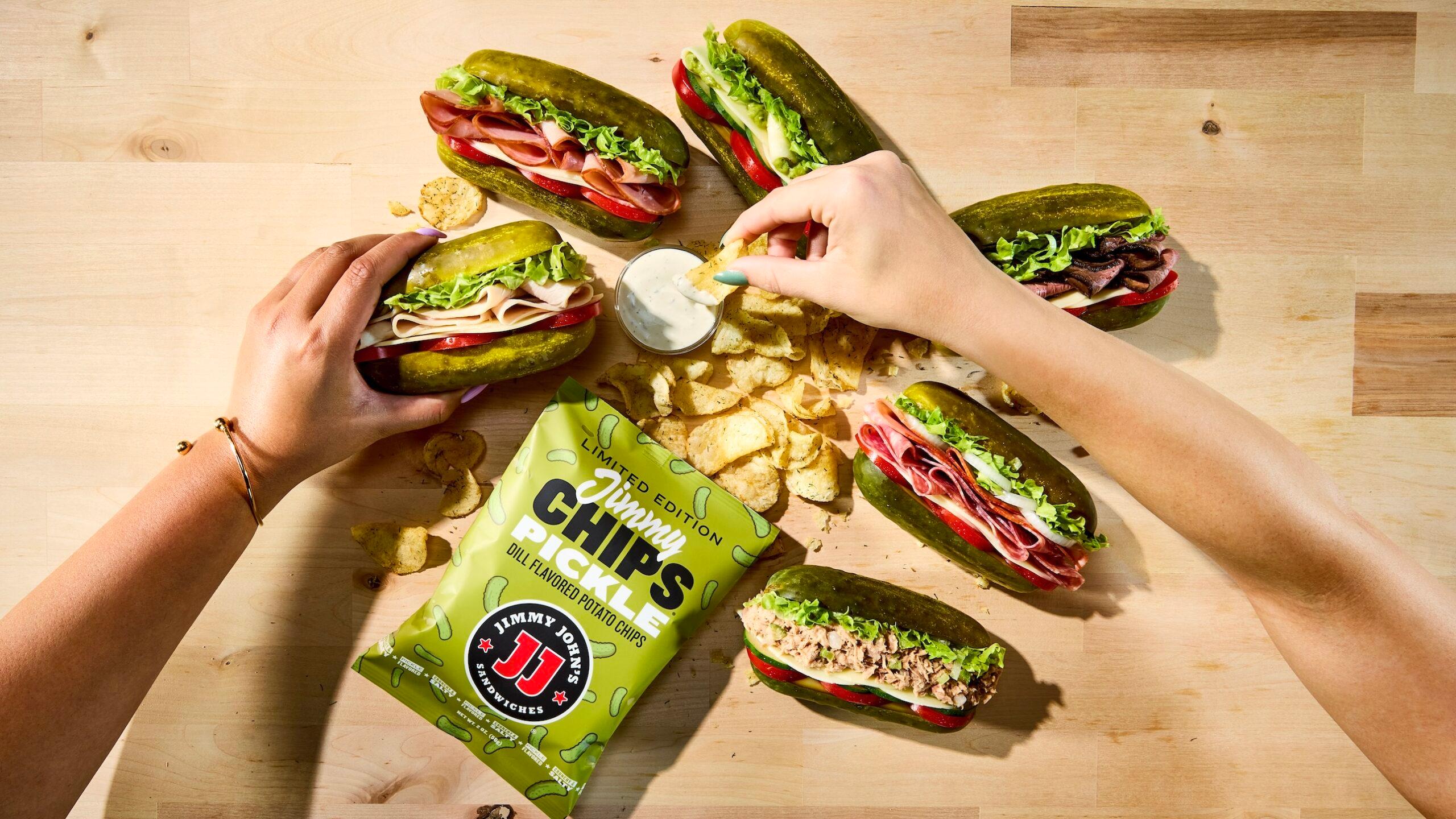 Jimmy John's pickle lineup