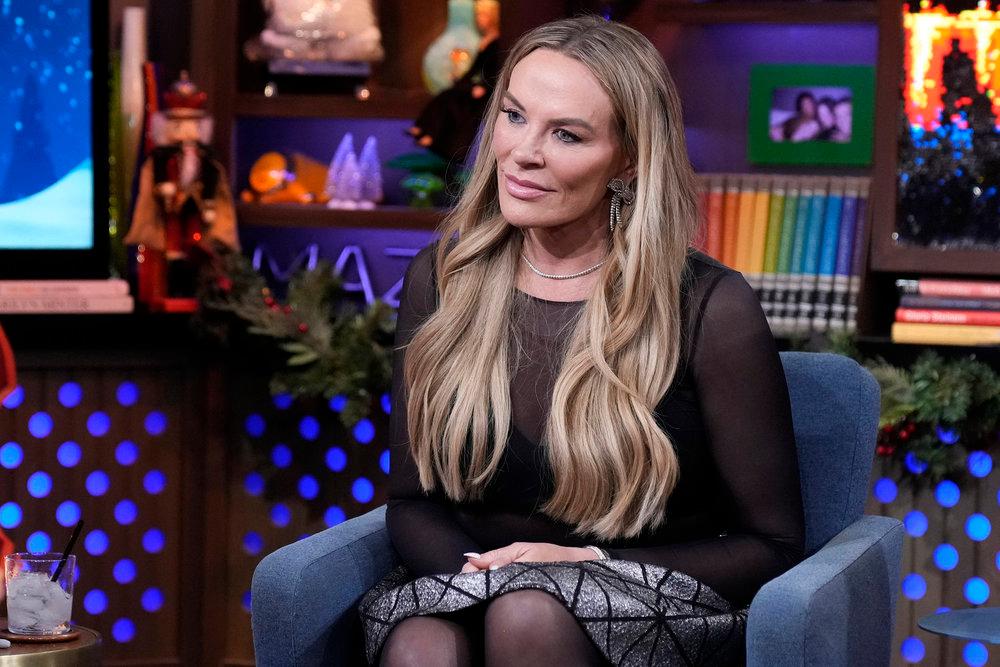 Heather Gay on set of "WWHL."
