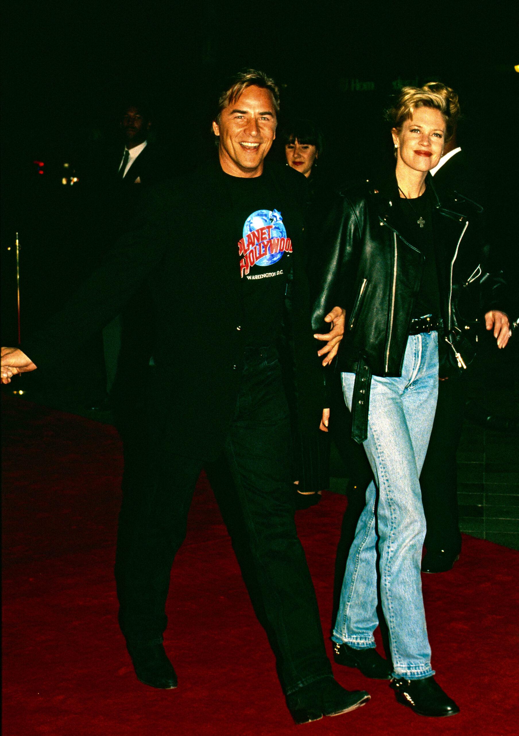 Don Johnson and Melanie Griffith at Planet Hollywood DC Grand Opening