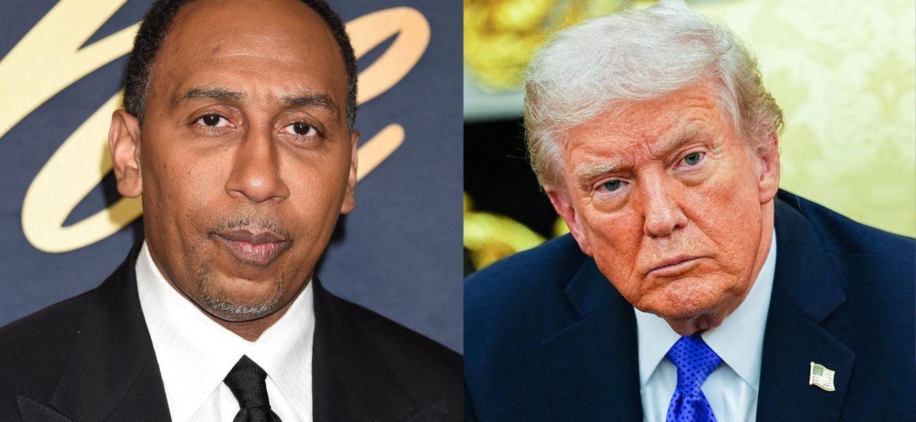 Stephen A. Smith (left) Donald Trump (right)