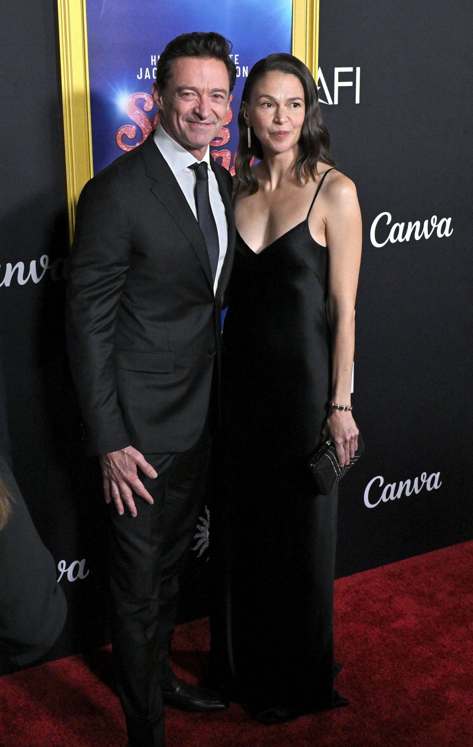 Hugh Jackman and Sutton Foster attend AFI Fest Song Sung Blue Closing Night Premiere