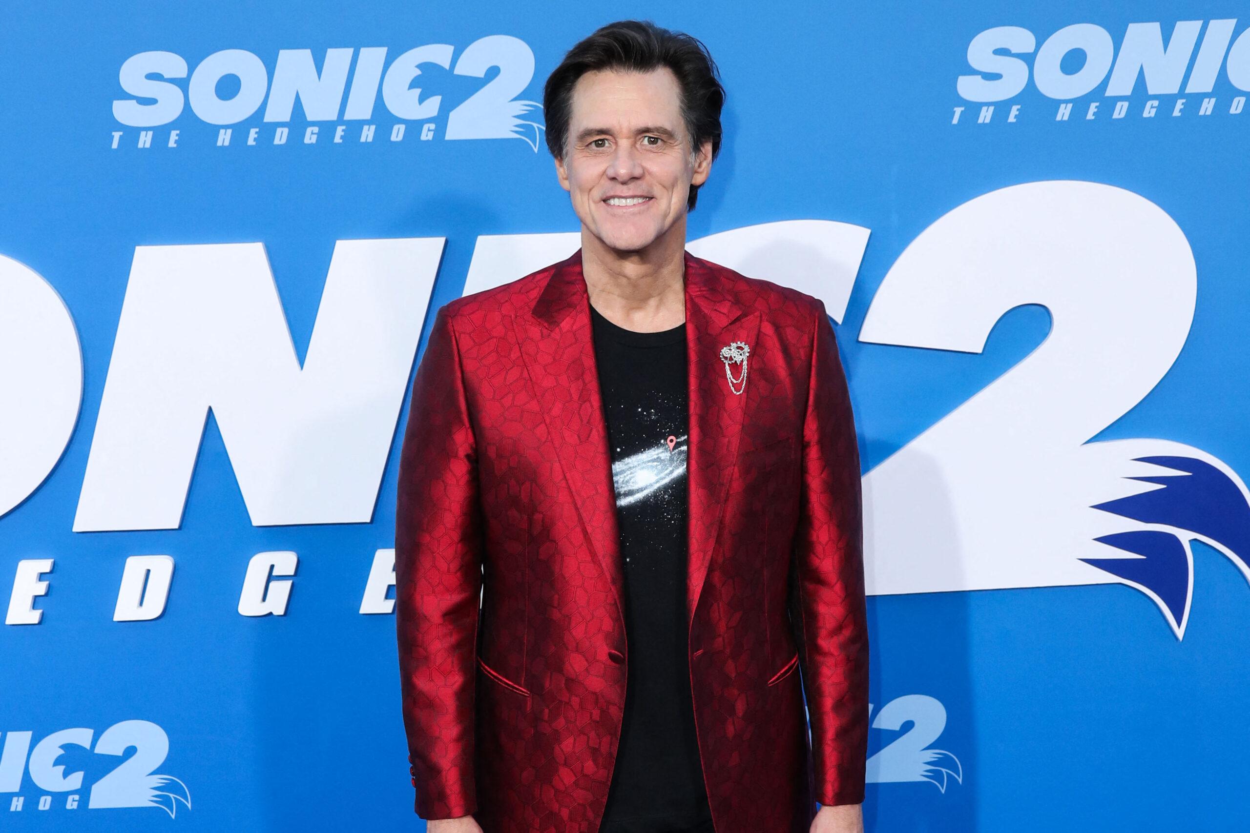 Jim Carrey at the Los Angeles Premiere Screening Of 'Sonic The Hedgehog 2'