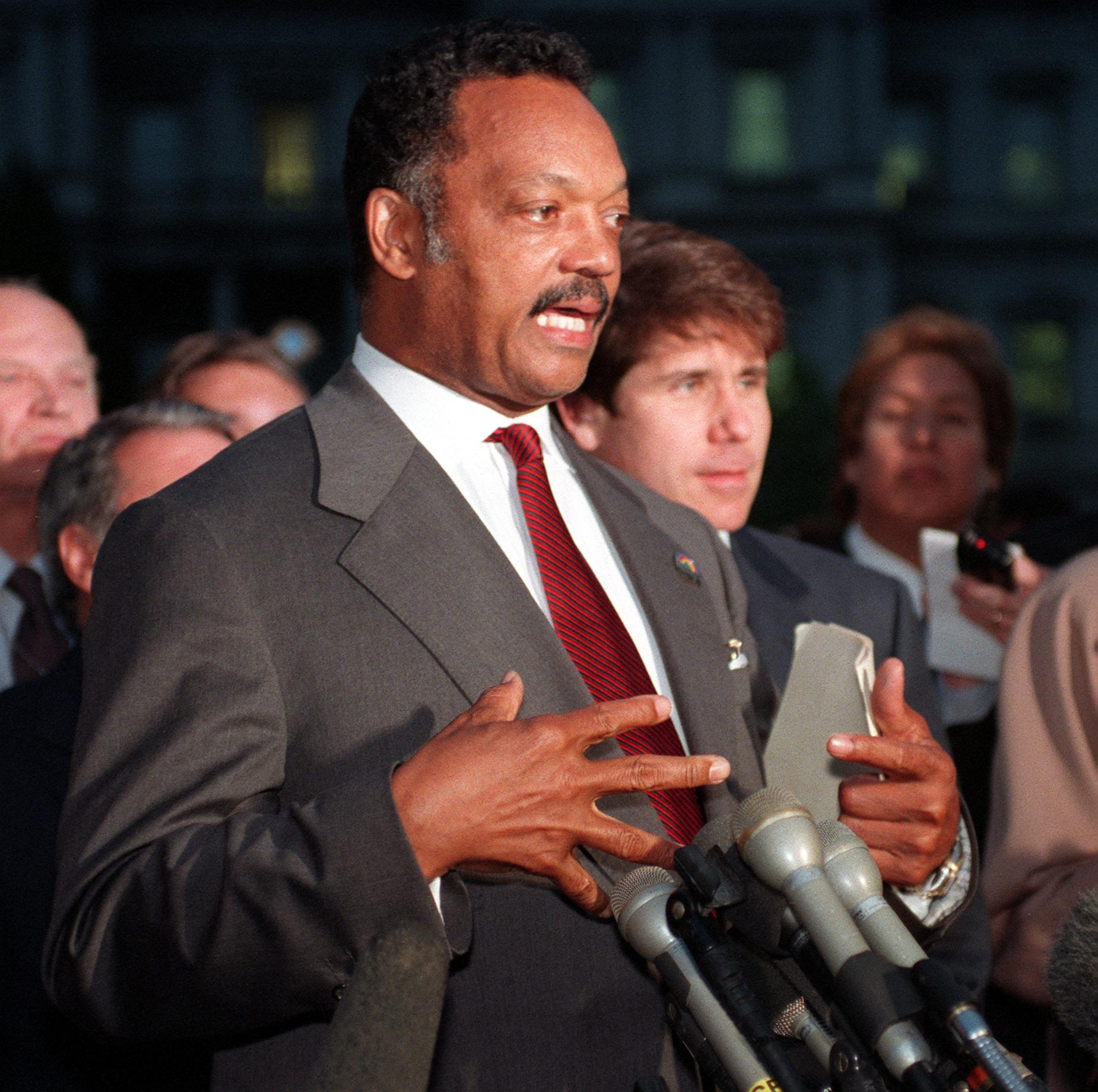 Rev. Jesse Jackson speaking in Washington DC