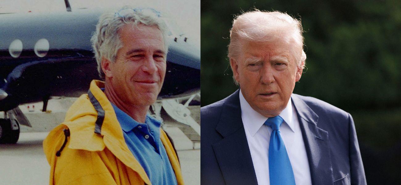 Jeffrey Epstein, Donald Trump photo collage