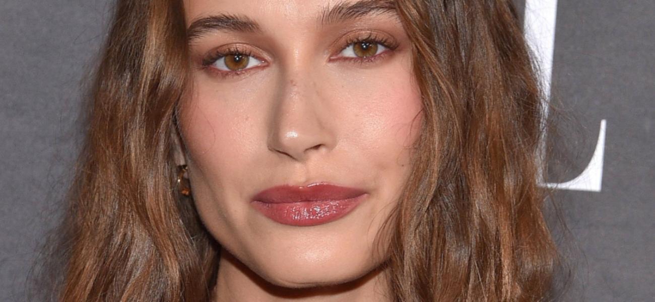 Hailey Bieber close up