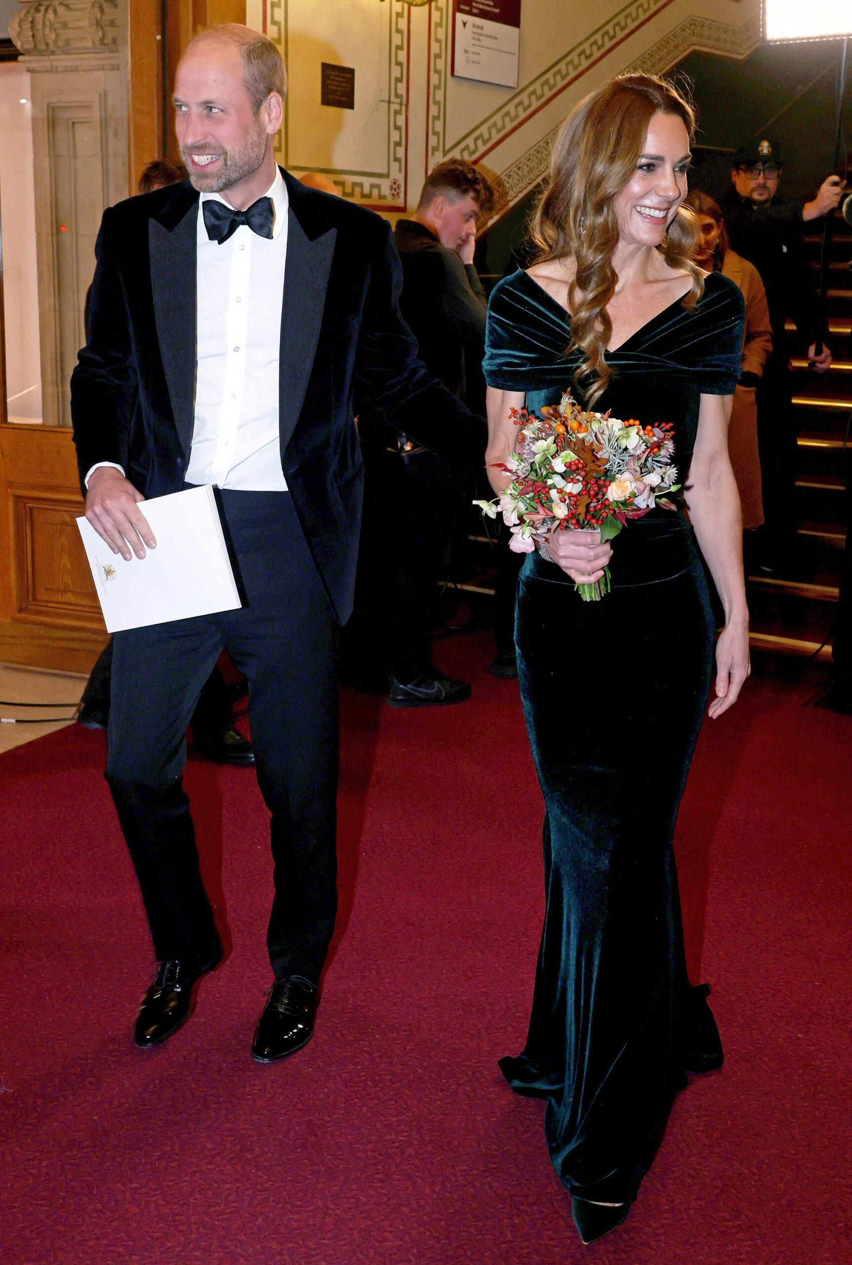 Kate Middleton and Prince William at the Royal Variety Performance 2025