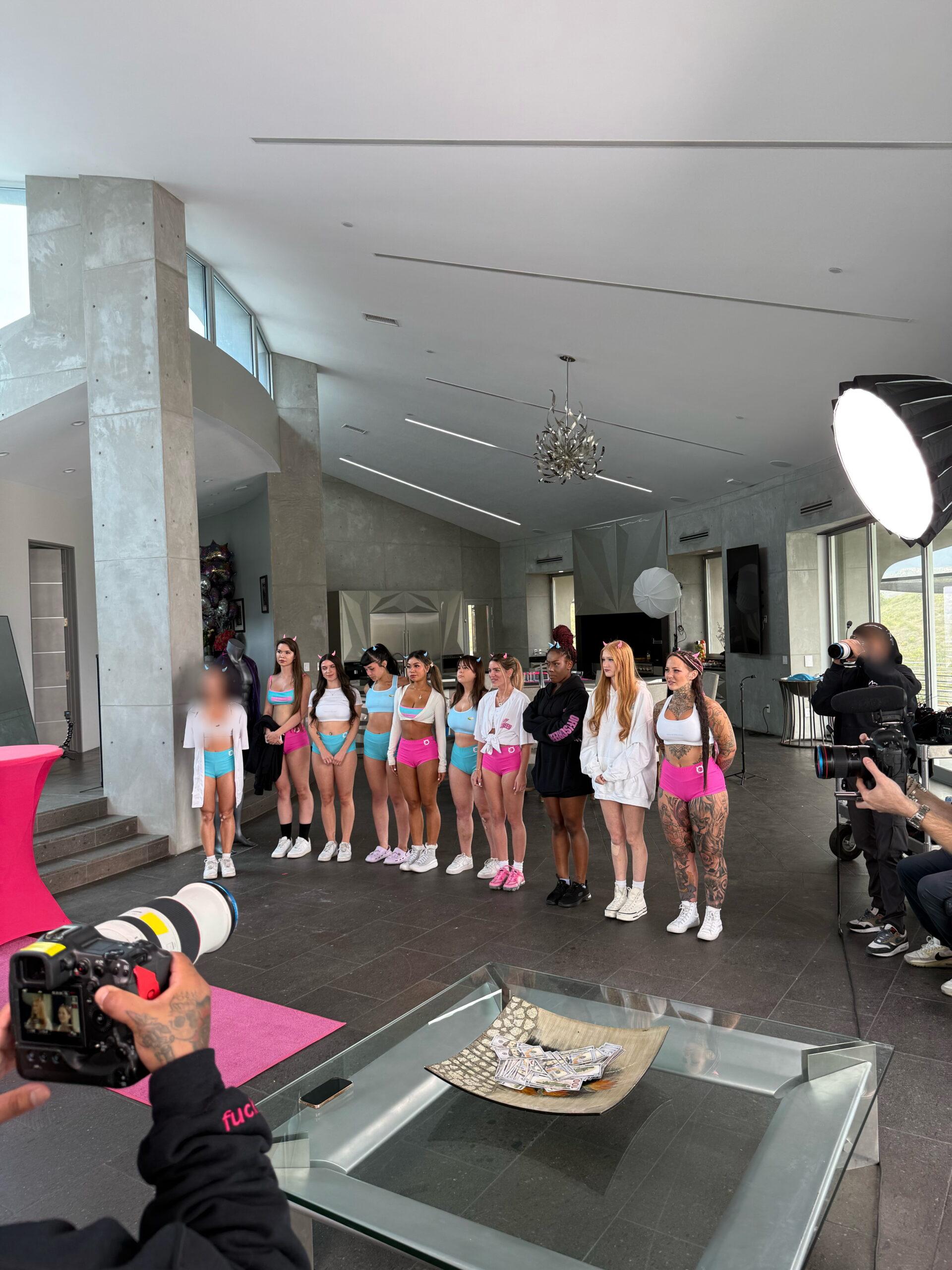 Avery Skye on set of Next Porn Star