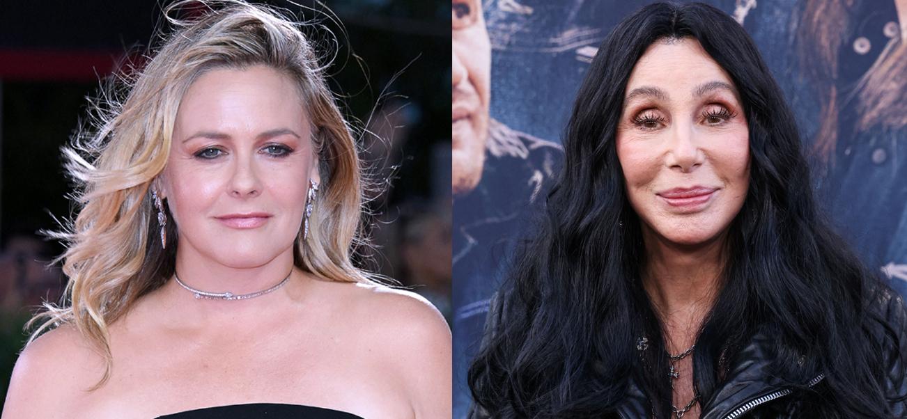 A photo collage of Alicia Silverstone and Cher