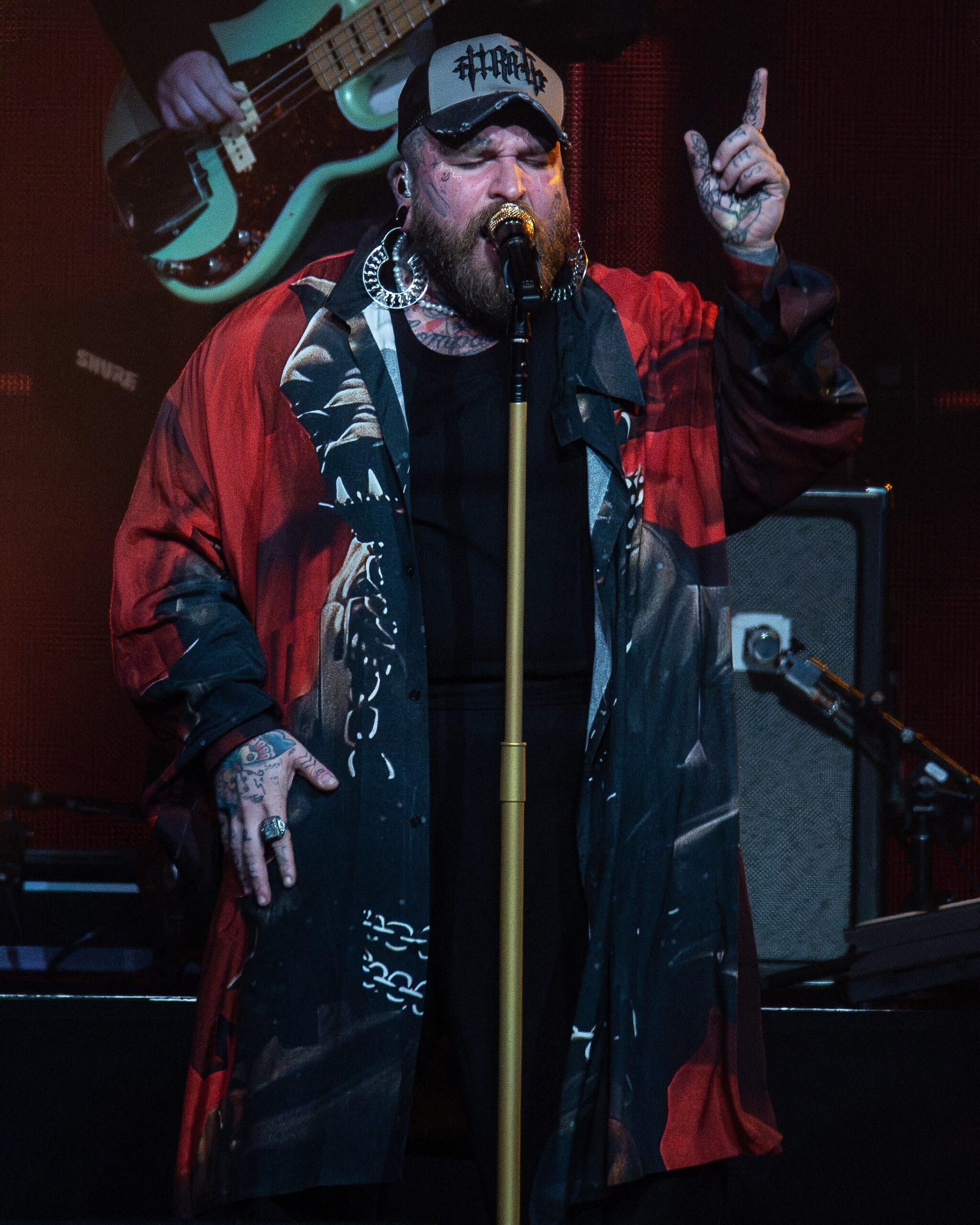 Teddy Swims performing. 