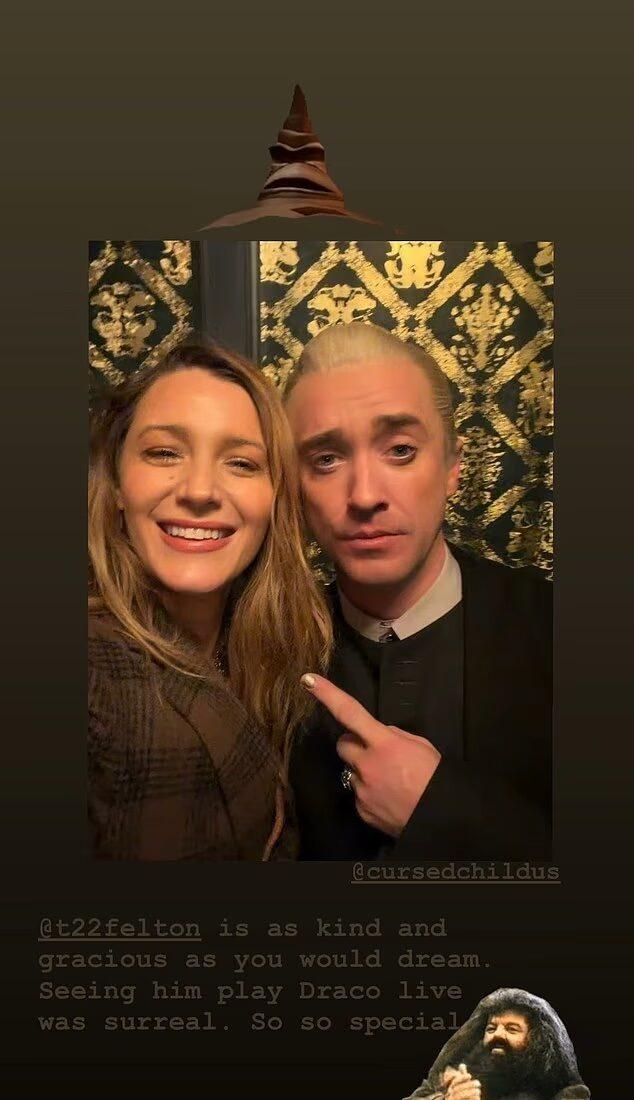 Blake Lively and Tom Felton take selfie
