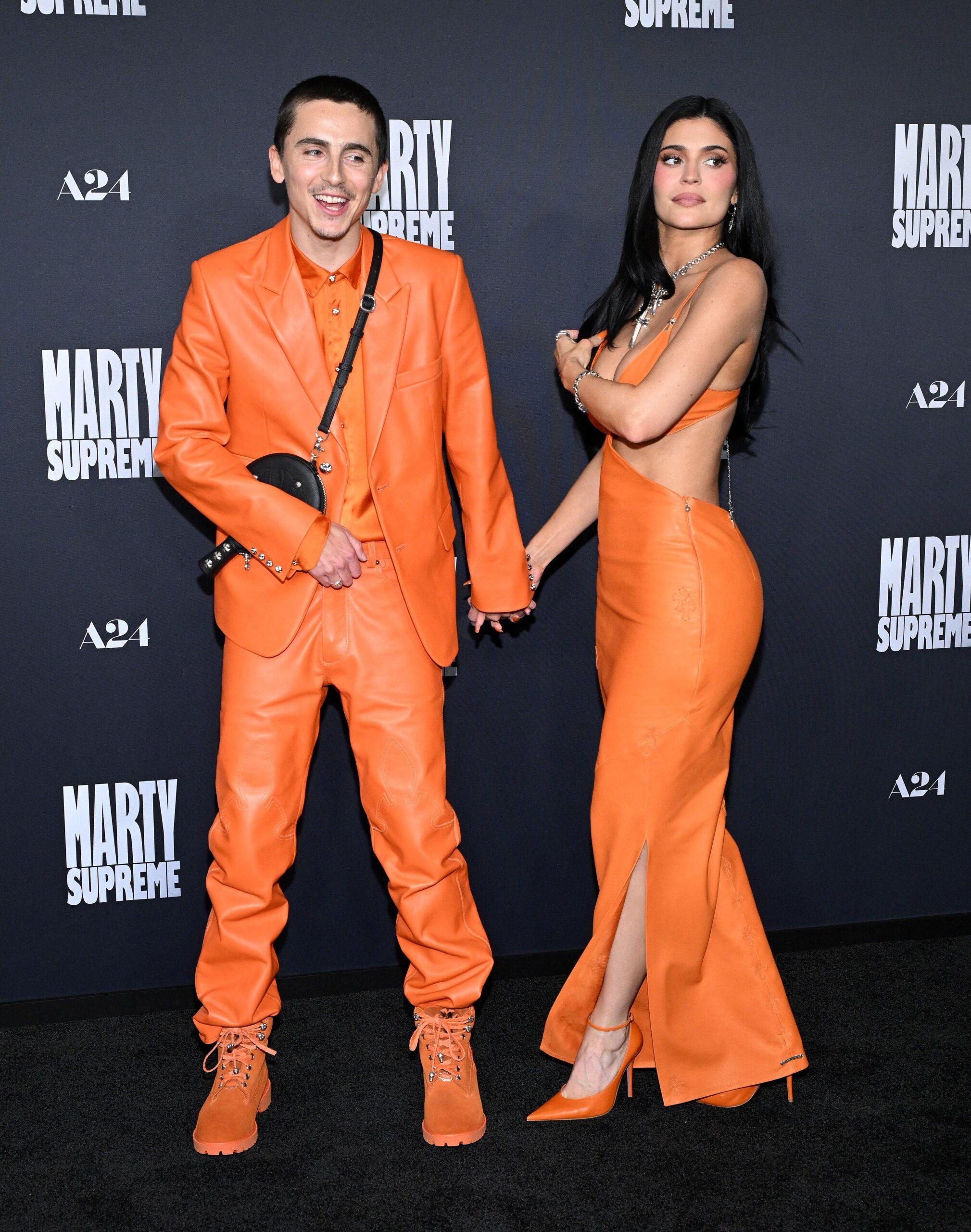 Timothee Chalamet and Kylie Jenner at the Marty Supreme Los Angeles Premiere