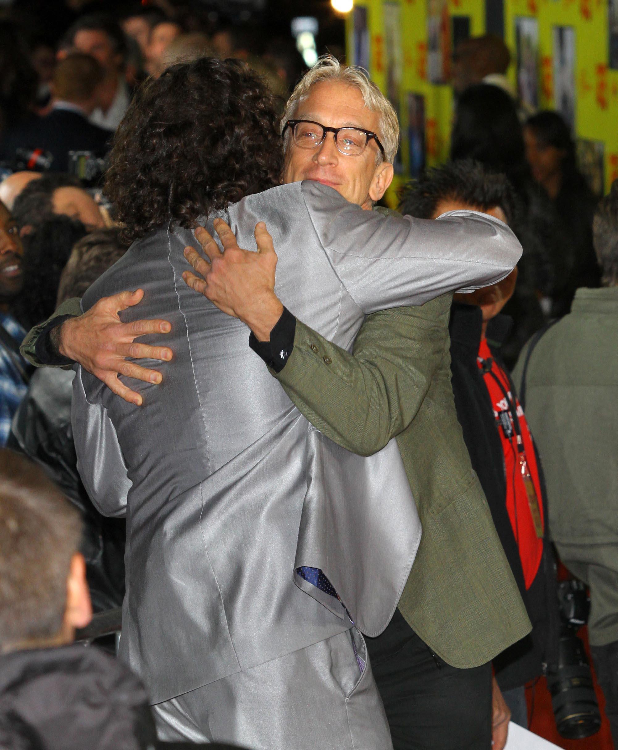 Andy Dick in green jacket