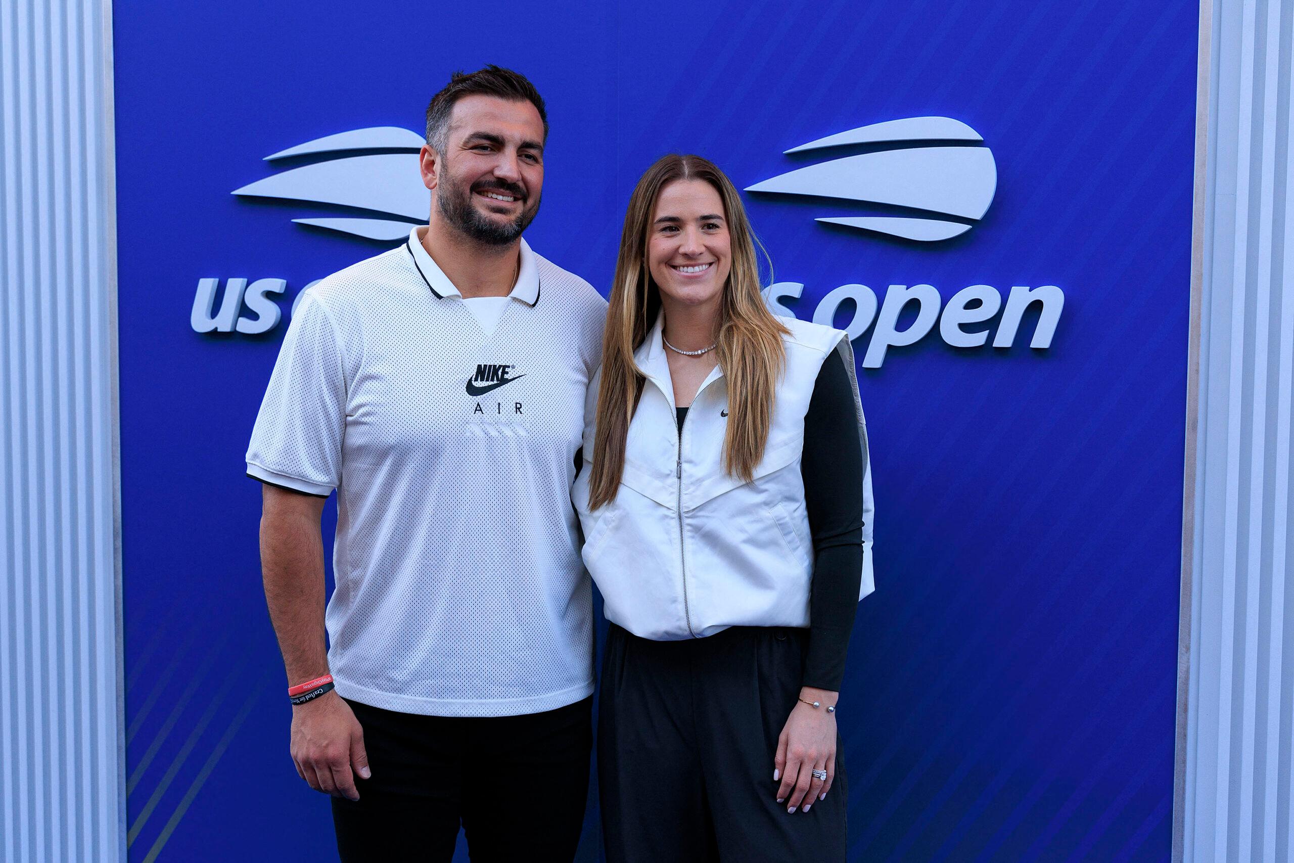 Sabrina Ionescu and her husband, Grasu. 